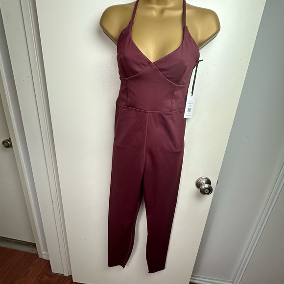 IVL Collection (Revolve) Strappy Stretch Nylon Onesie In Windsor Wine NWT 8 - Picture 5 of 16